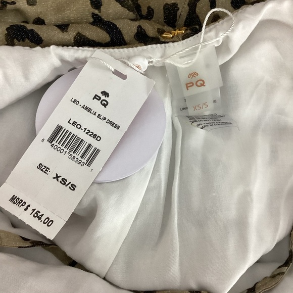 PQ Swim Amelia Slip Dress Leopard Print XS/S - Picture 6 of 7